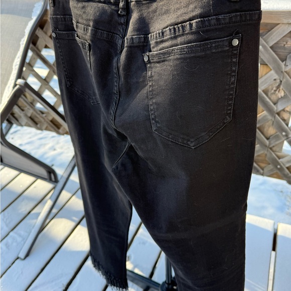 Christina Black Denim with Fringe Detail - Picture 5 of 9